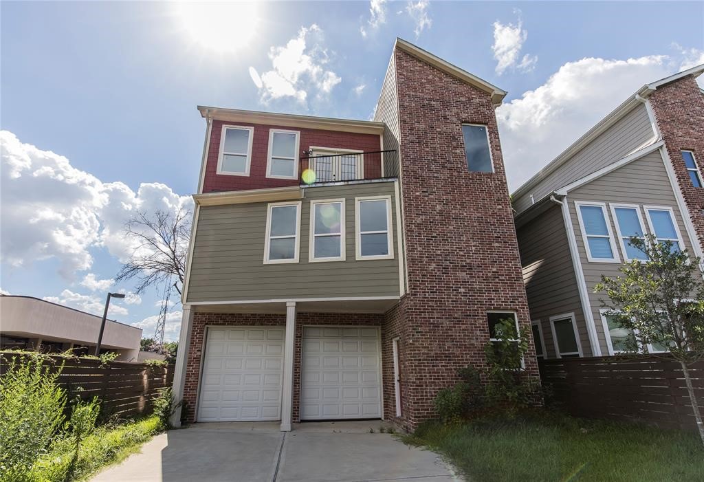 a front view of a house