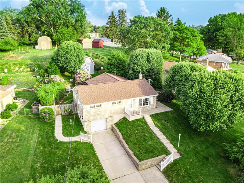 58 Bellview Circle McKees Rocks, PA 15136 - Photo 2 of 25 Aerial overview of mature manicured landscaping.
