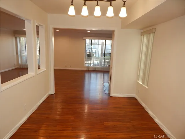 a view of livingroom with hardwood floor and window