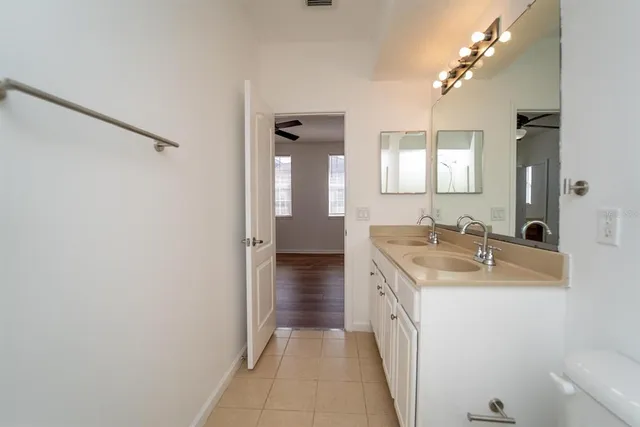 a view of small space with racks on the wall