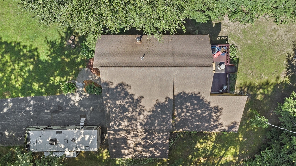 30 Harper Ridge Road Hampstead, NH 03826 - Photo 5 of 41 an aerial view of residential house with outdoor space and trees all around