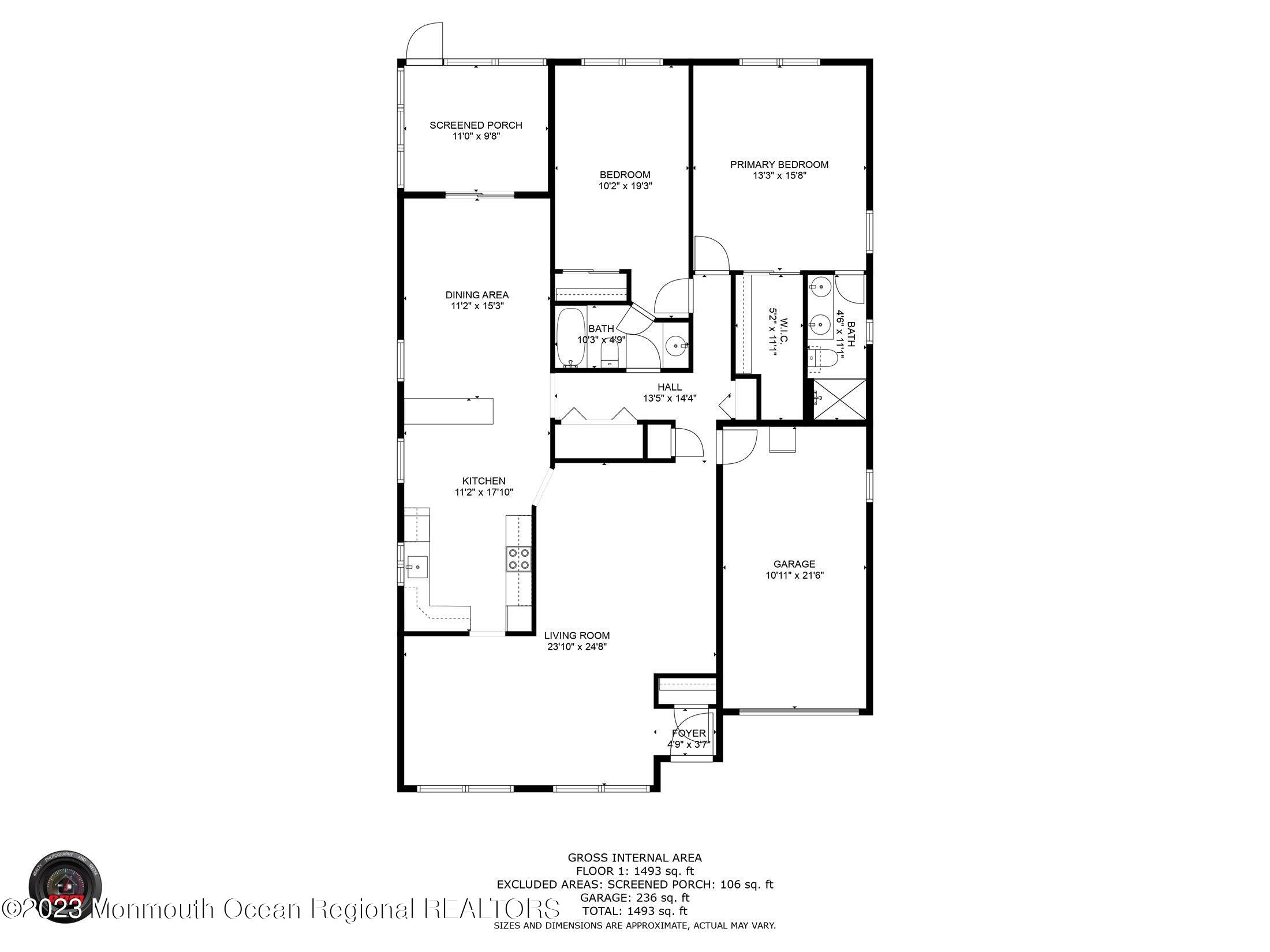 19 Carter Way Brick, NJ 08723 - Photo 49 of 50 01-FLOOR PLAN W DIMENSIONS