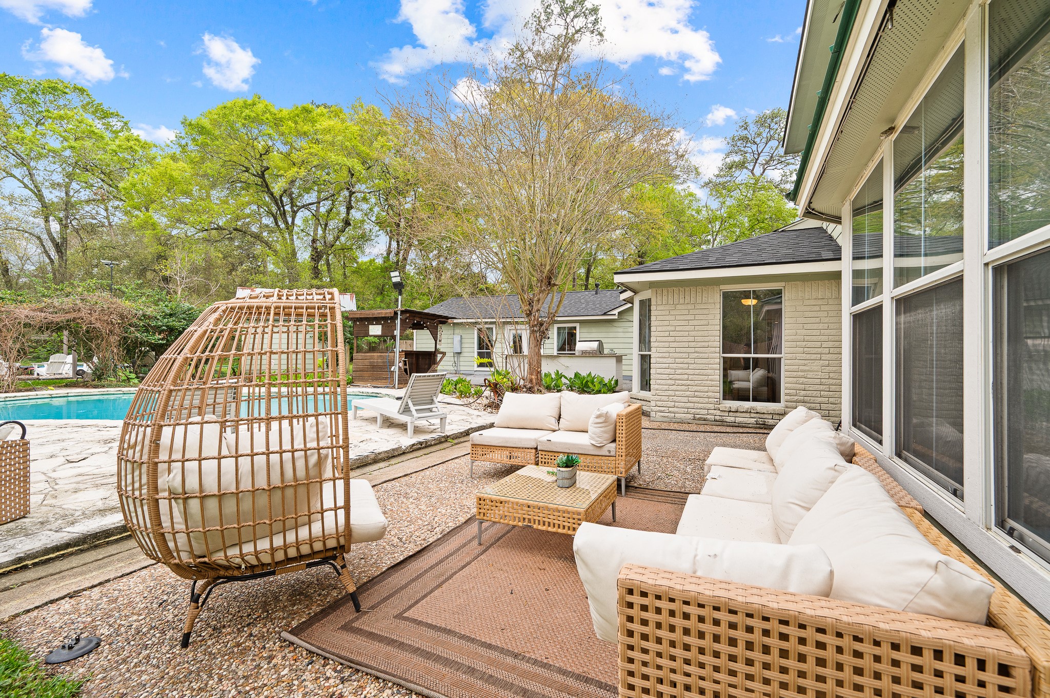 16811 Waycreek Road Houston, TX 77068 - Photo 12 of 50 a building outdoor space with patio furniture and garden