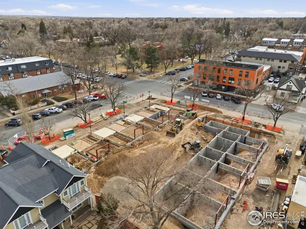 an aerial view of a city