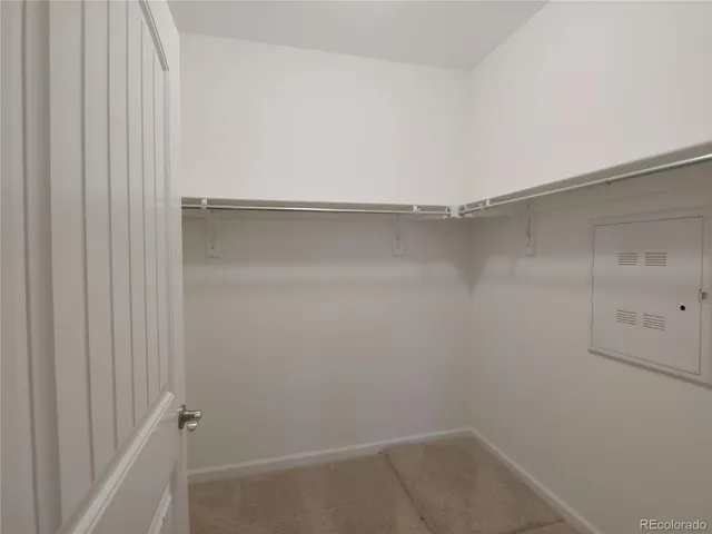 a close view of closet