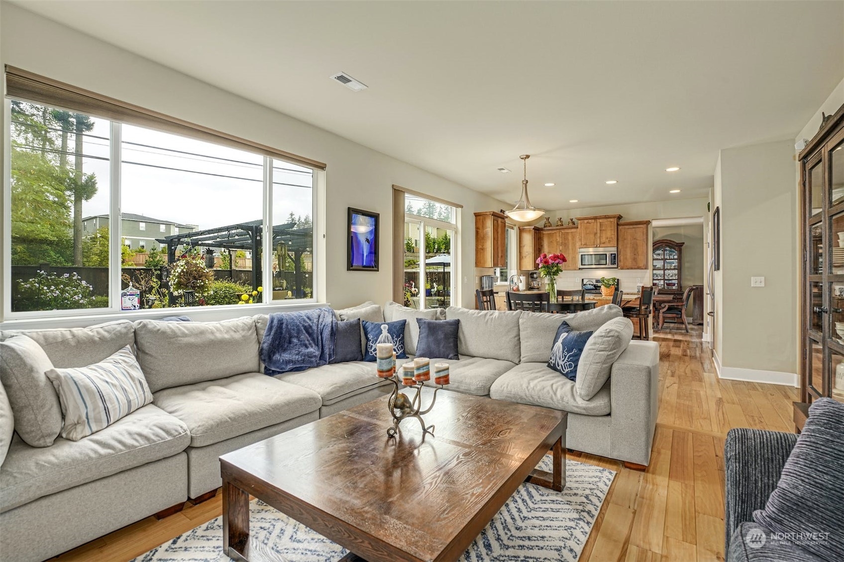 4029 180th Place Southeast Bothell, WA 98012 - Photo 13 of 33 a living room with furniture and a large window