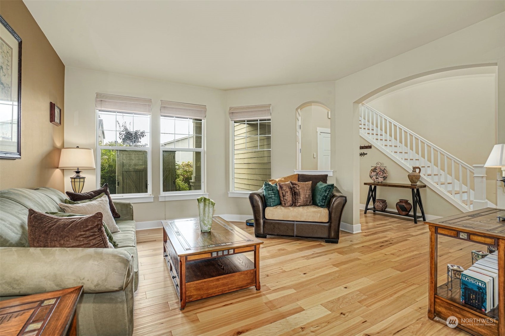 4029 180th Place Southeast Bothell, WA 98012 - Photo 5 of 33 a living room with furniture and a wooden floor