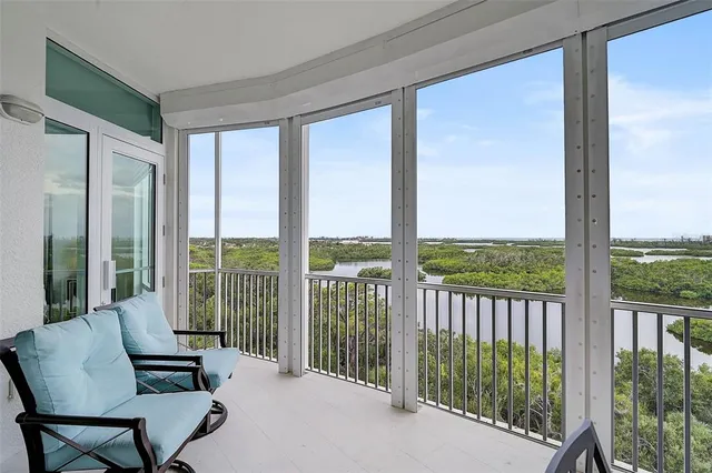 a building outdoor space with seating space