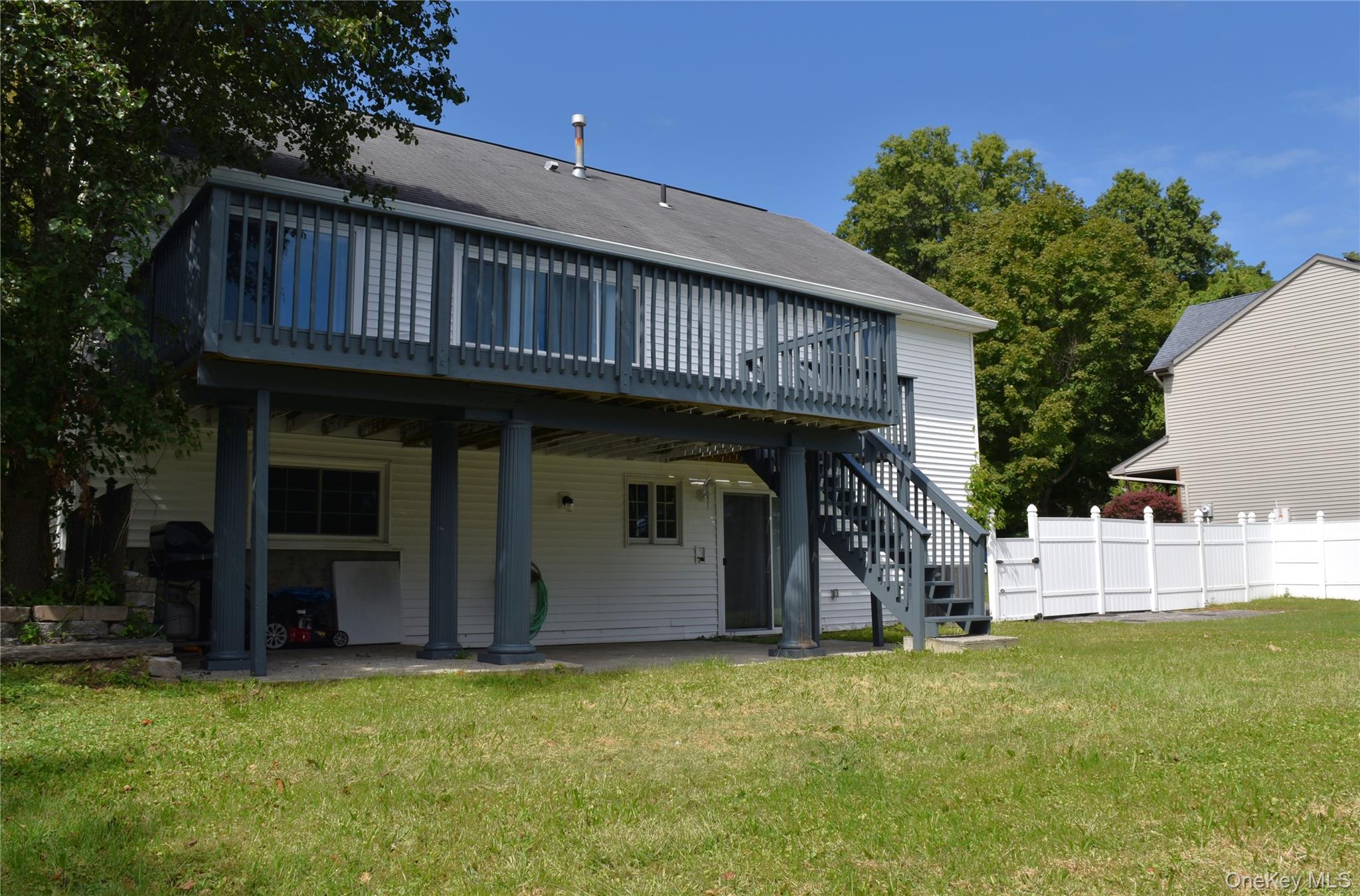 21 Walden Estates Road Walden, NY 12586 - Photo 24 of 32 Rear view of house featuring a patio area, a deck, and stairs