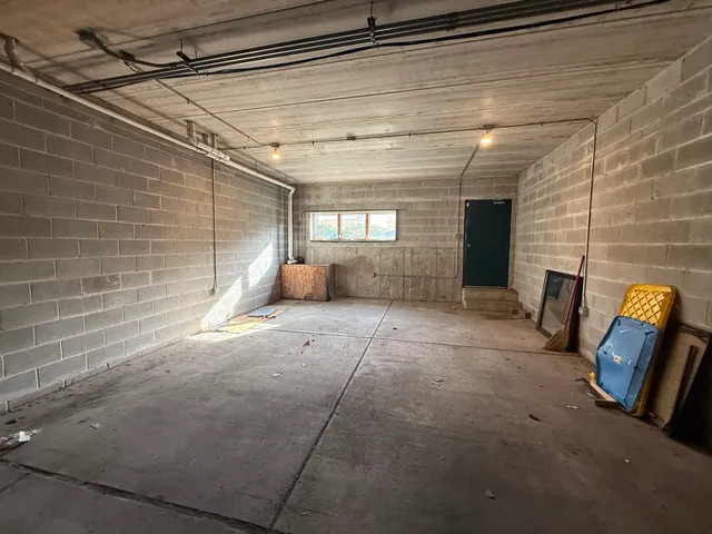 a view of a brick building with a window