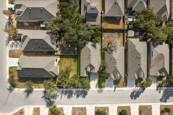 an aerial view of multiple house