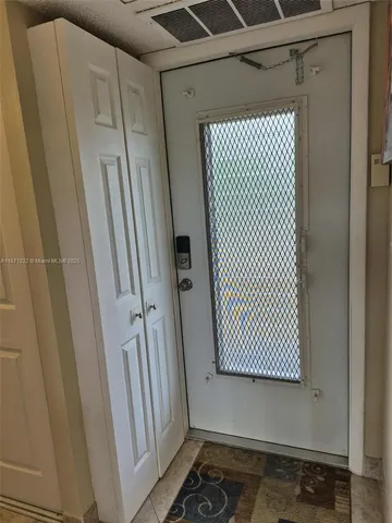 a view of front door