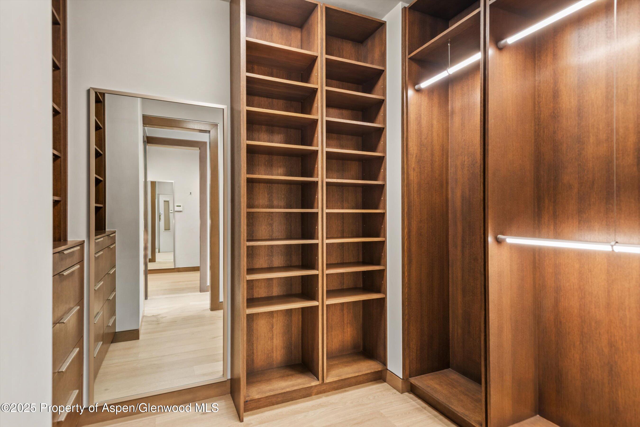 31 Aspen Valley Ranch Road Woody Creek, CO 81656 - Photo 40 of 52 a view of walk in closet with empty racks