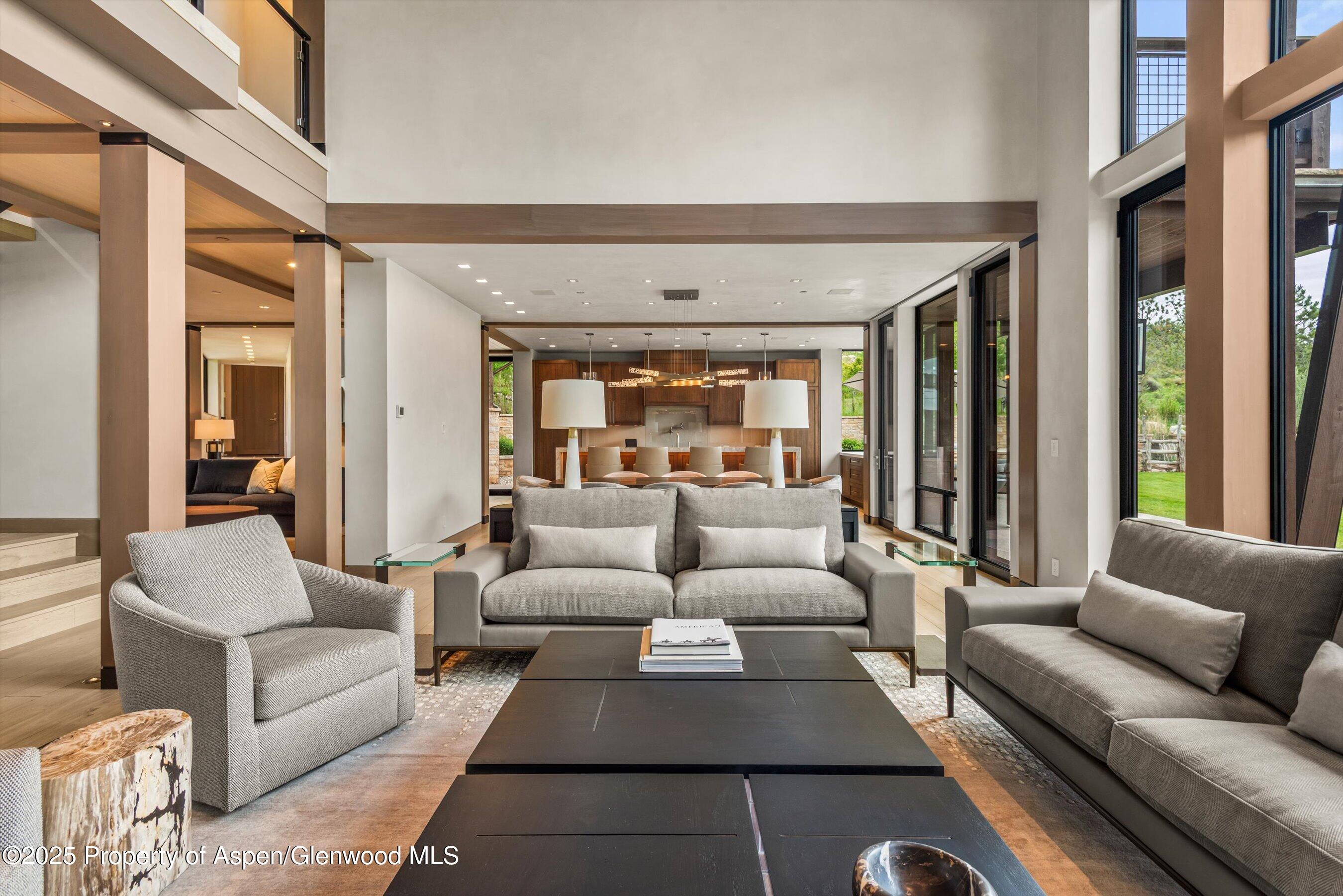 31 Aspen Valley Ranch Road Woody Creek, CO 81656 - Photo 5 of 52 a living room with furniture and a large window