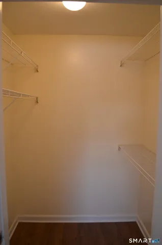 a view of small space with closet