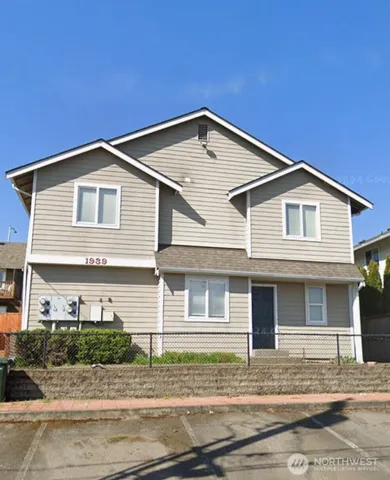 a front view of a house