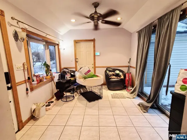 a gym tub sitting next to a window