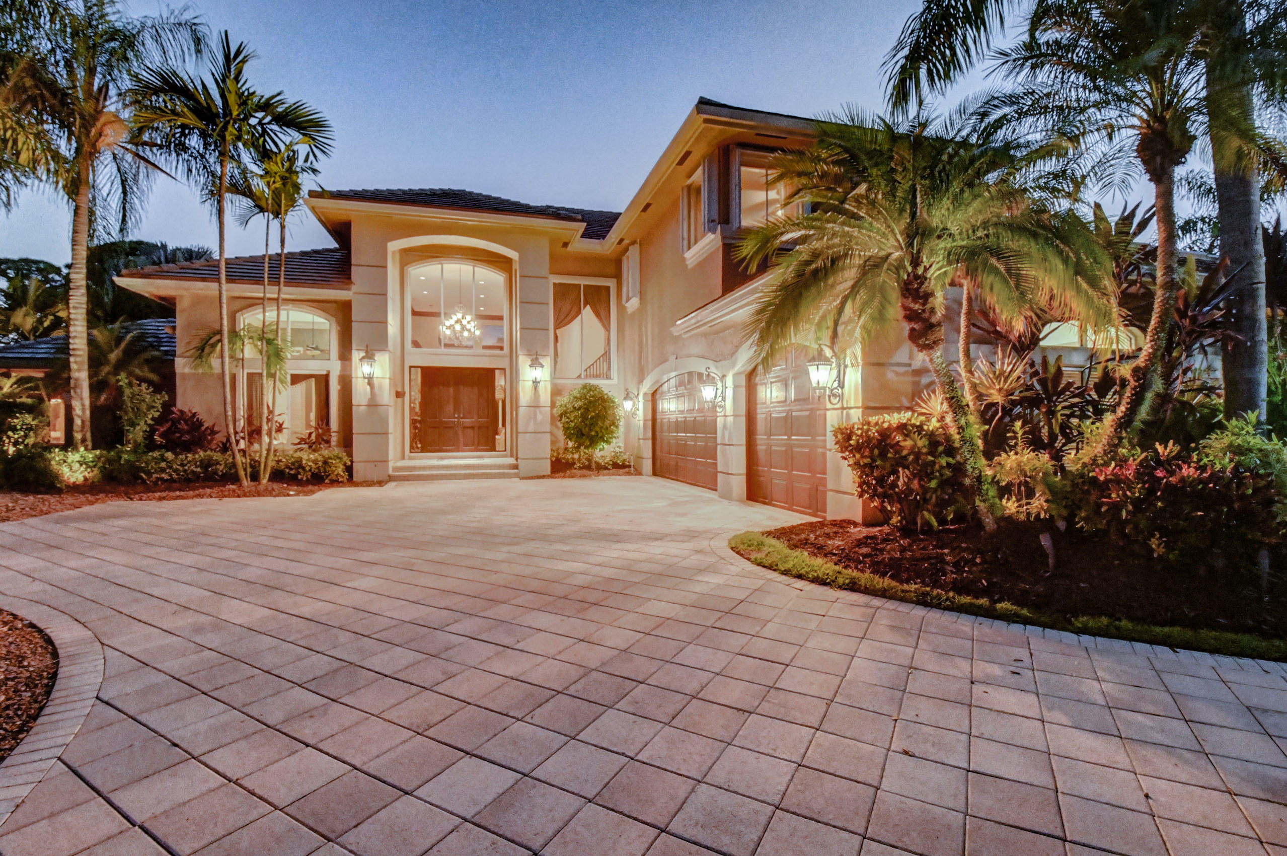3196 Northwest 60th Street Boca Raton, FL 33496 - Photo 56 of 65 Night View Front