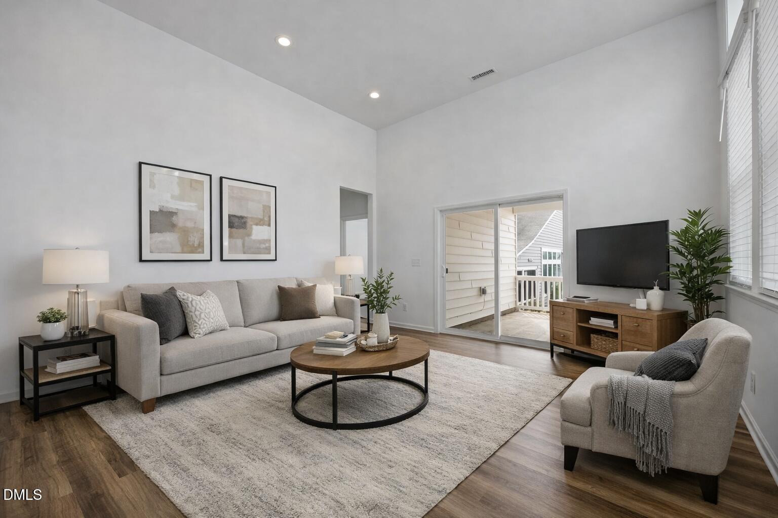 902 Talbot Place Durham, NC 27703 - Photo 20 of 49 a living room with furniture and a flat screen tv