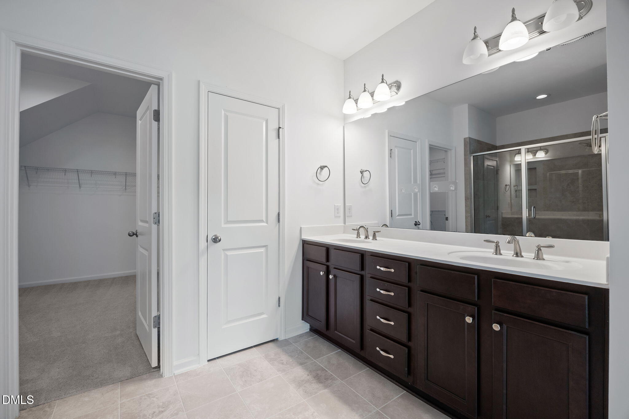 902 Talbot Place Durham, NC 27703 - Photo 28 of 49 a bathroom with a double vanity sink mirror and double