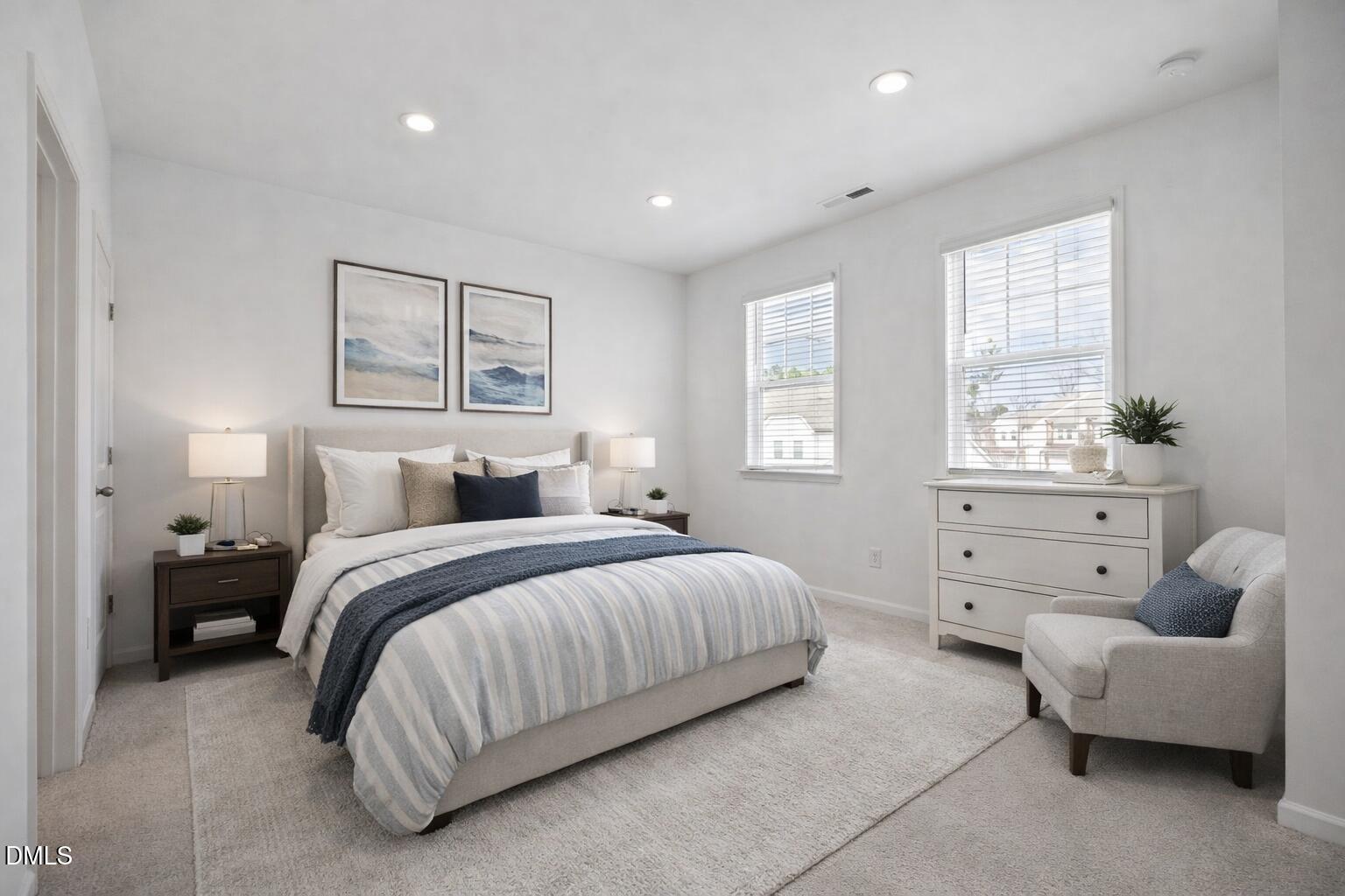 902 Talbot Place Durham, NC 27703 - Photo 39 of 49 a bedroom with a bed and a couch