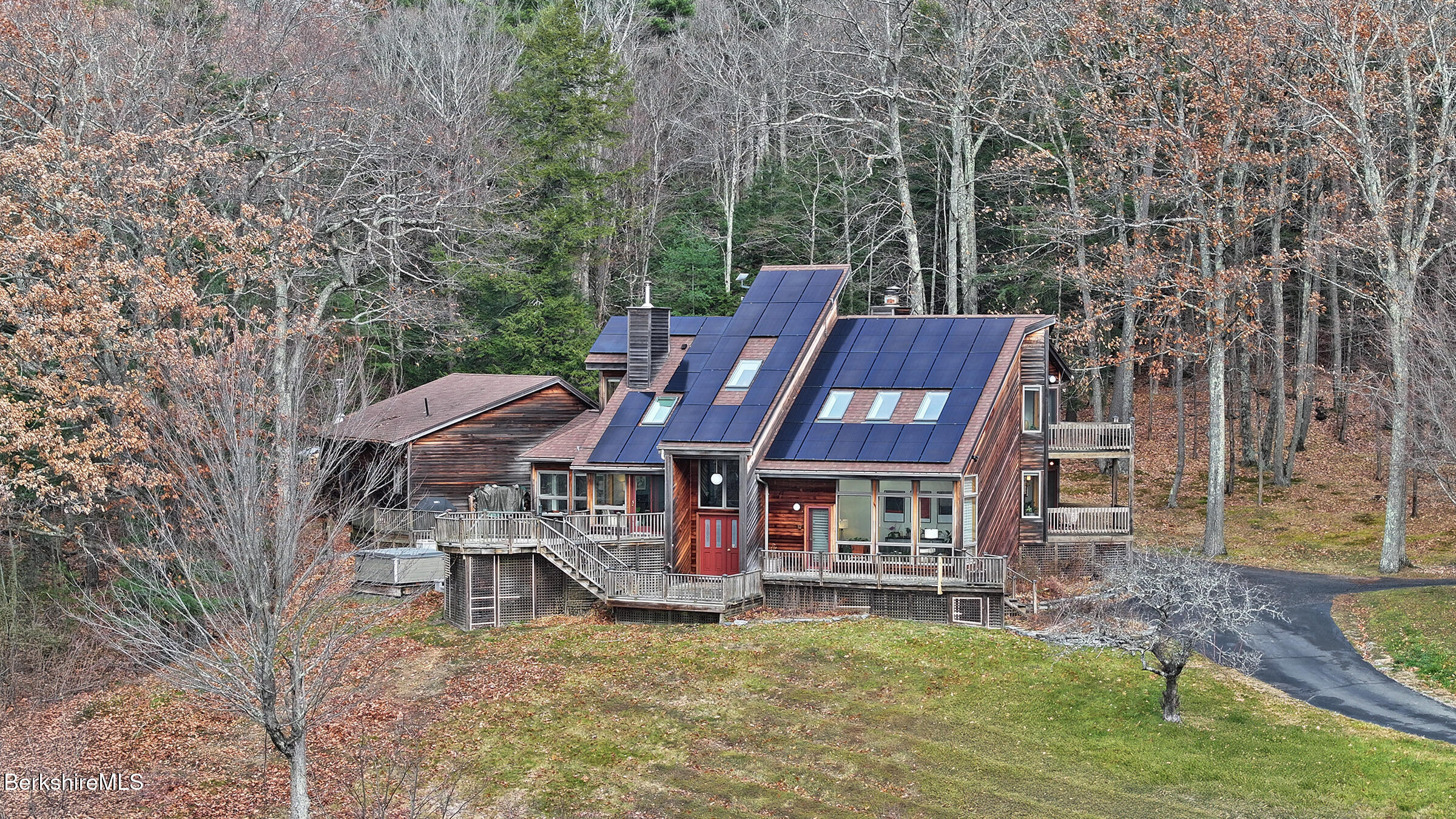 126 Temple Road New Lebanon, NY 12125 - Photo 32 of 37 a view of a house with a yard balcony and sitting area