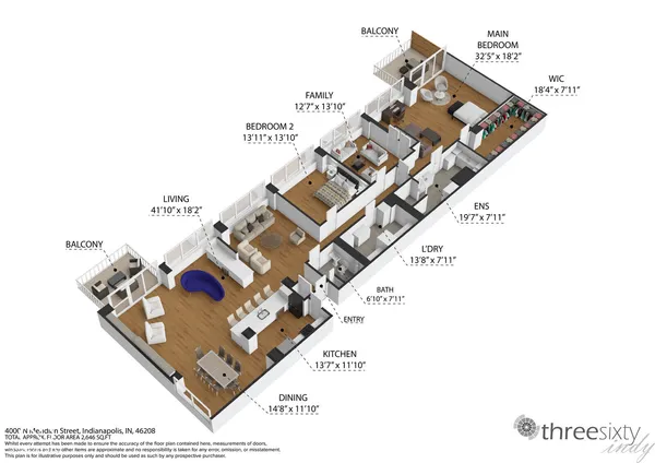 $549,000 | 4000 North Meridian Street, Unit 11DE, Indianapolis, IN 46208