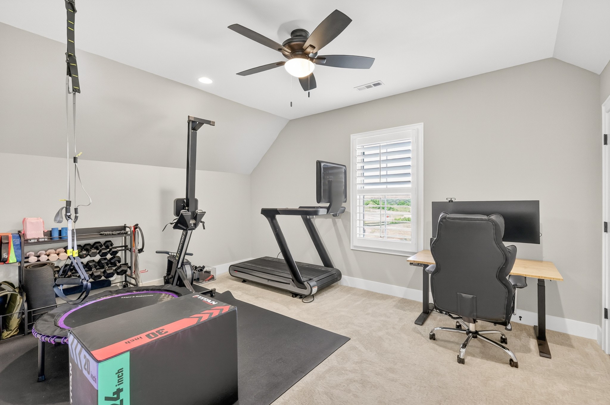1176 Iron Bridge Road Columbia, TN 38401 - Photo 40 of 53 a view of a workspace with furniture and a window