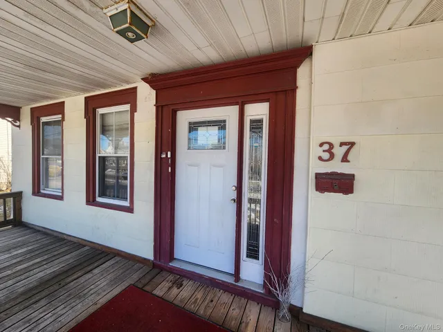 a view of front door of a house