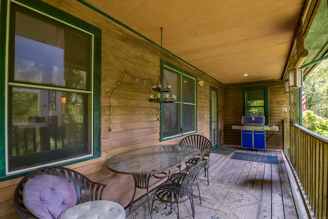 a outdoor space with furniture