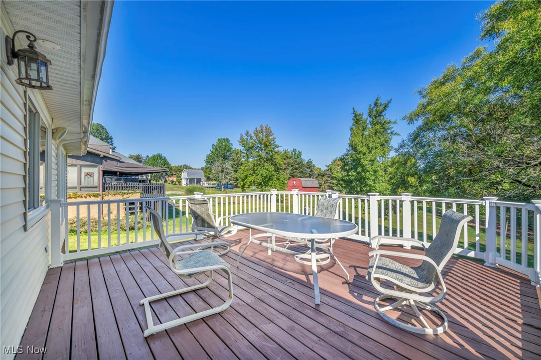 4523 Oakes Road Brecksville, OH 44141 - Photo 43 of 50 Wooden terrace featuring outdoor dining area