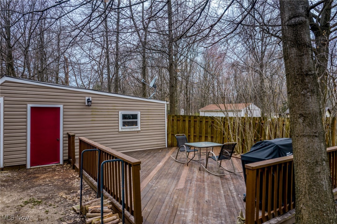 28575 White Road Wickliffe, OH 44092 - Photo 44 of 49 Wooden deck featuring outdoor dining space