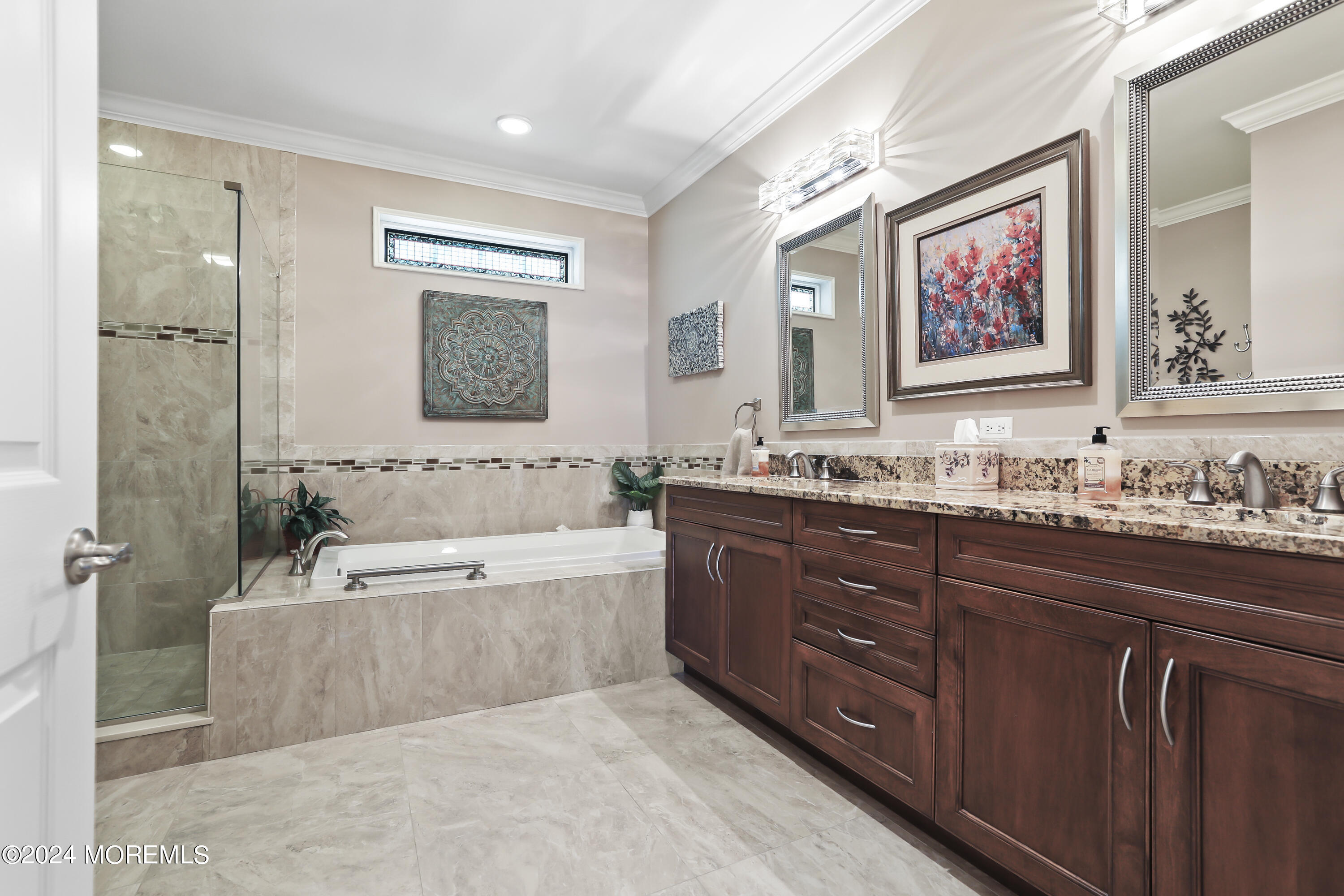 3 Garden Path Barnegat, NJ 08005 - Photo 26 of 59 a spacious bathroom with a tub double sink and mirror