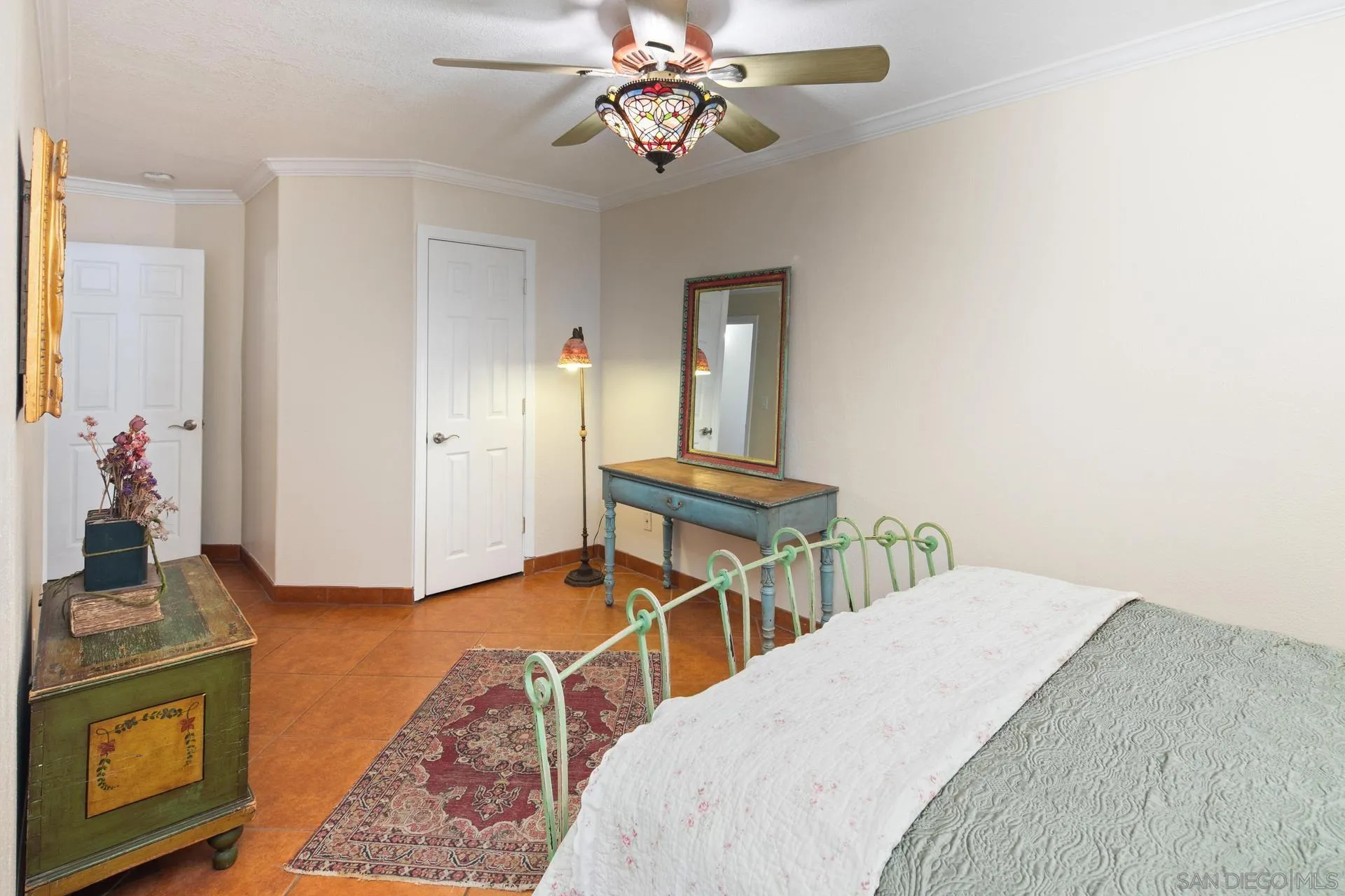 9475 Wharton Road Santee, CA 92071 - Photo 34 of 62 a bedroom with a bed and a chandelier