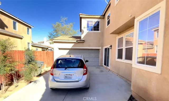 a car parked in front of a building