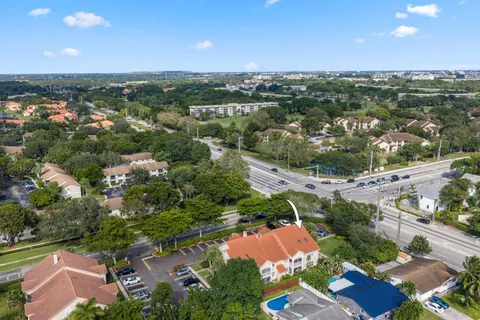 an aerial view of multiple house
