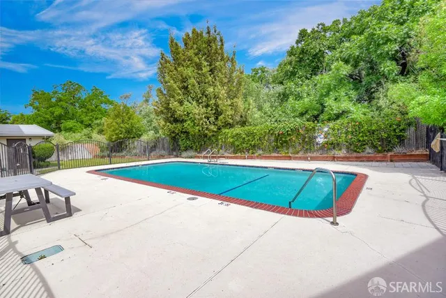 a view of outdoor space yard and swimming pool