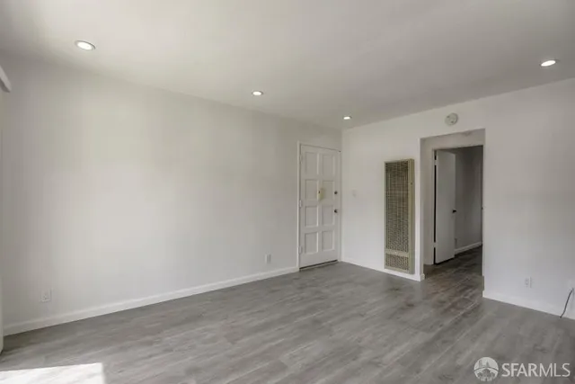 a view of an empty room