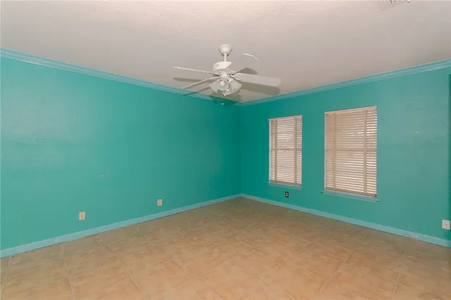 a window in an empty room