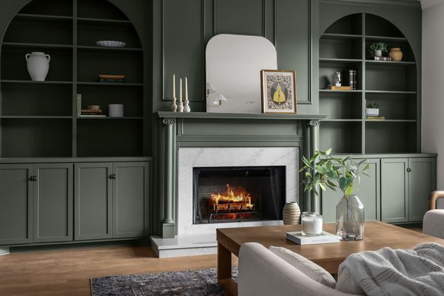 a kitchen with a refrigerator and a sink