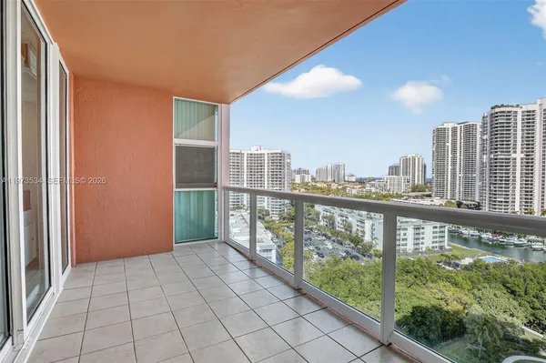 a view of a balcony