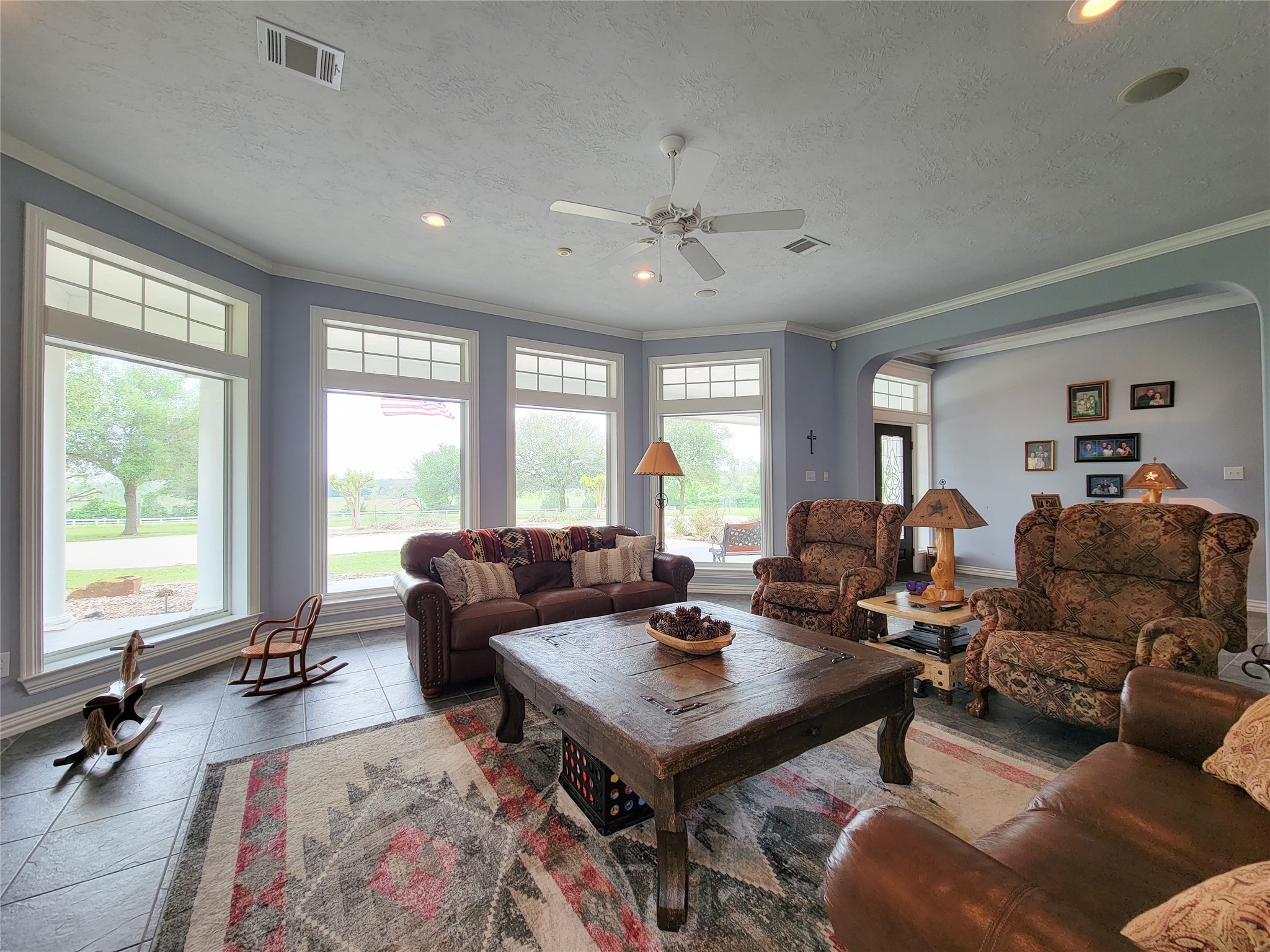 939 Old Nelsonville Road Bellville, TX 77418 - Photo 12 of 50 a living room with furniture and a large window