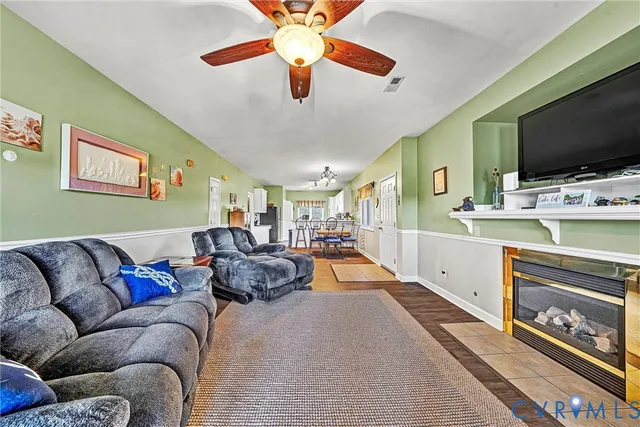 a view of a balcony with furniture