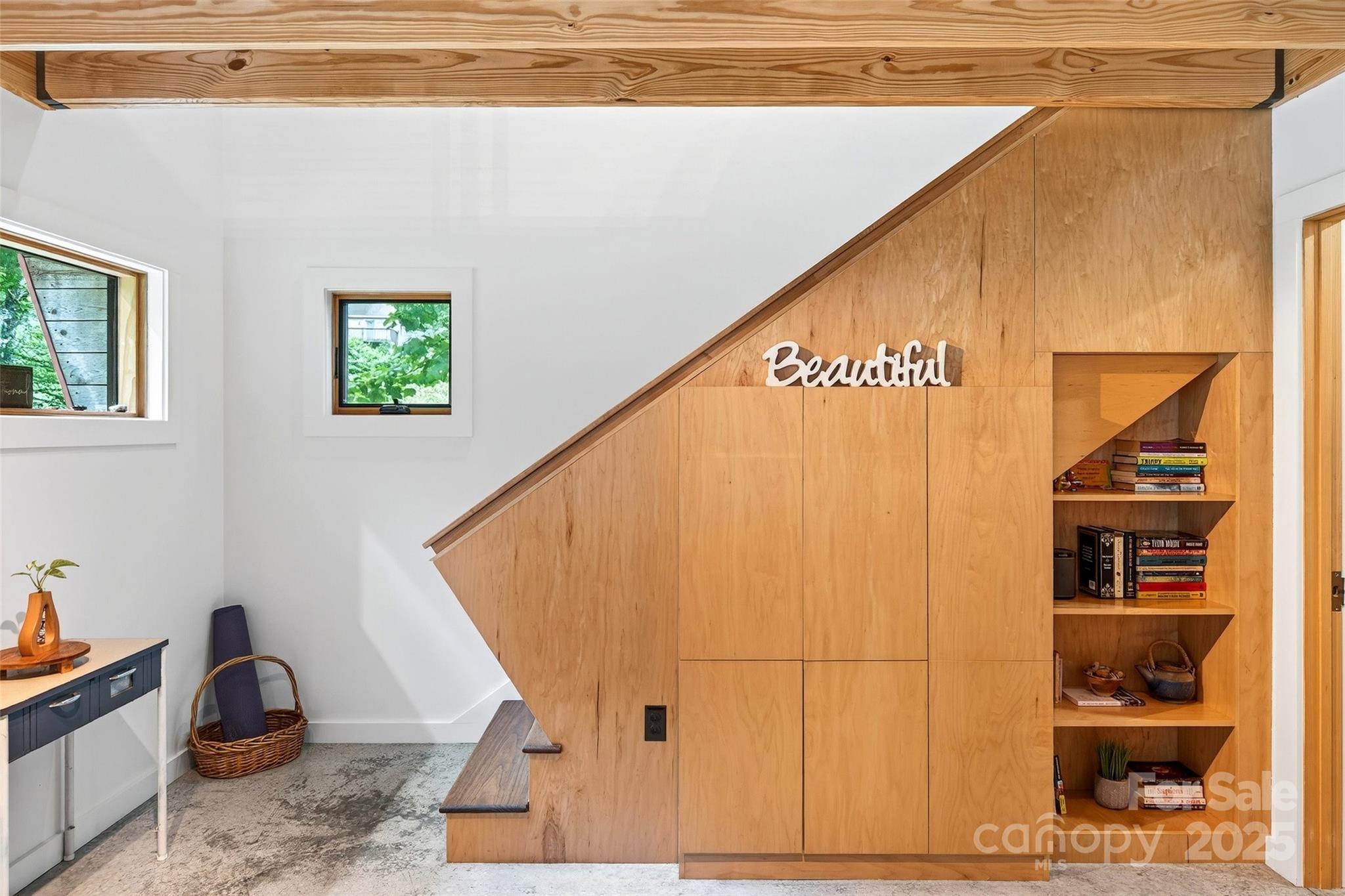 450 Lakey Gap Road Black Mountain, NC 28711 - Photo 17 of 48 a view of a hallway with stairs
