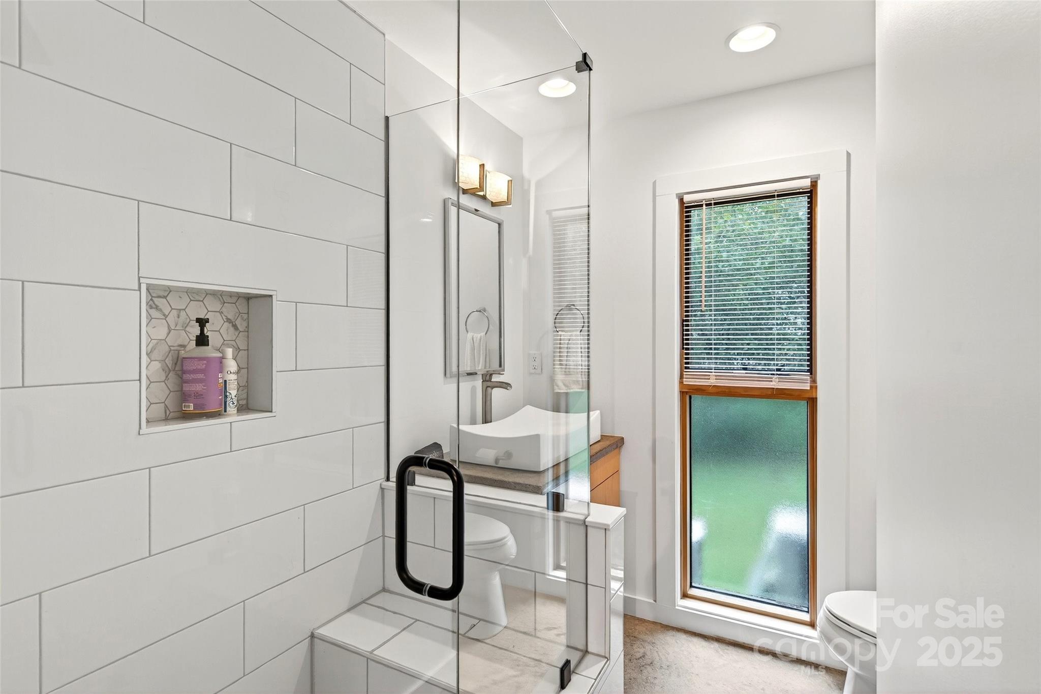 450 Lakey Gap Road Black Mountain, NC 28711 - Photo 18 of 48 a bathroom with shower