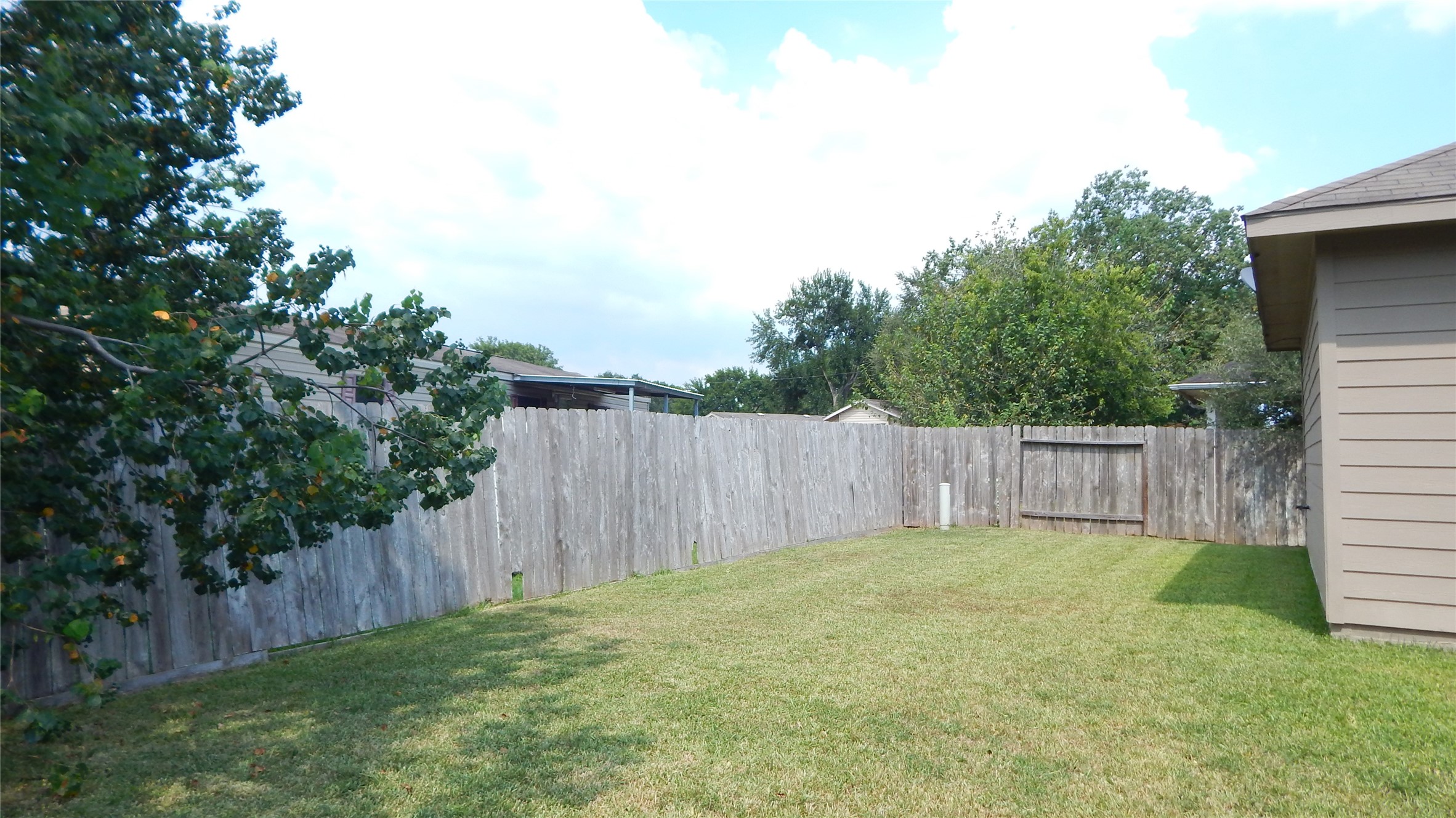 3219 Creole Bay Lane Rosenberg, TX 77471 - Photo 32 of 35 a view of a backyard with wooden fence