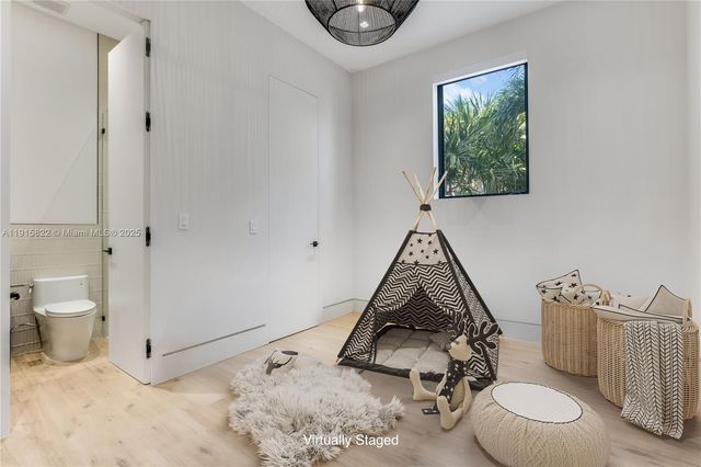 a view of storage cabinets