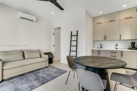 a view of a garden from a balcony