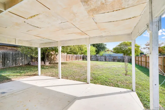a house view with a garden space