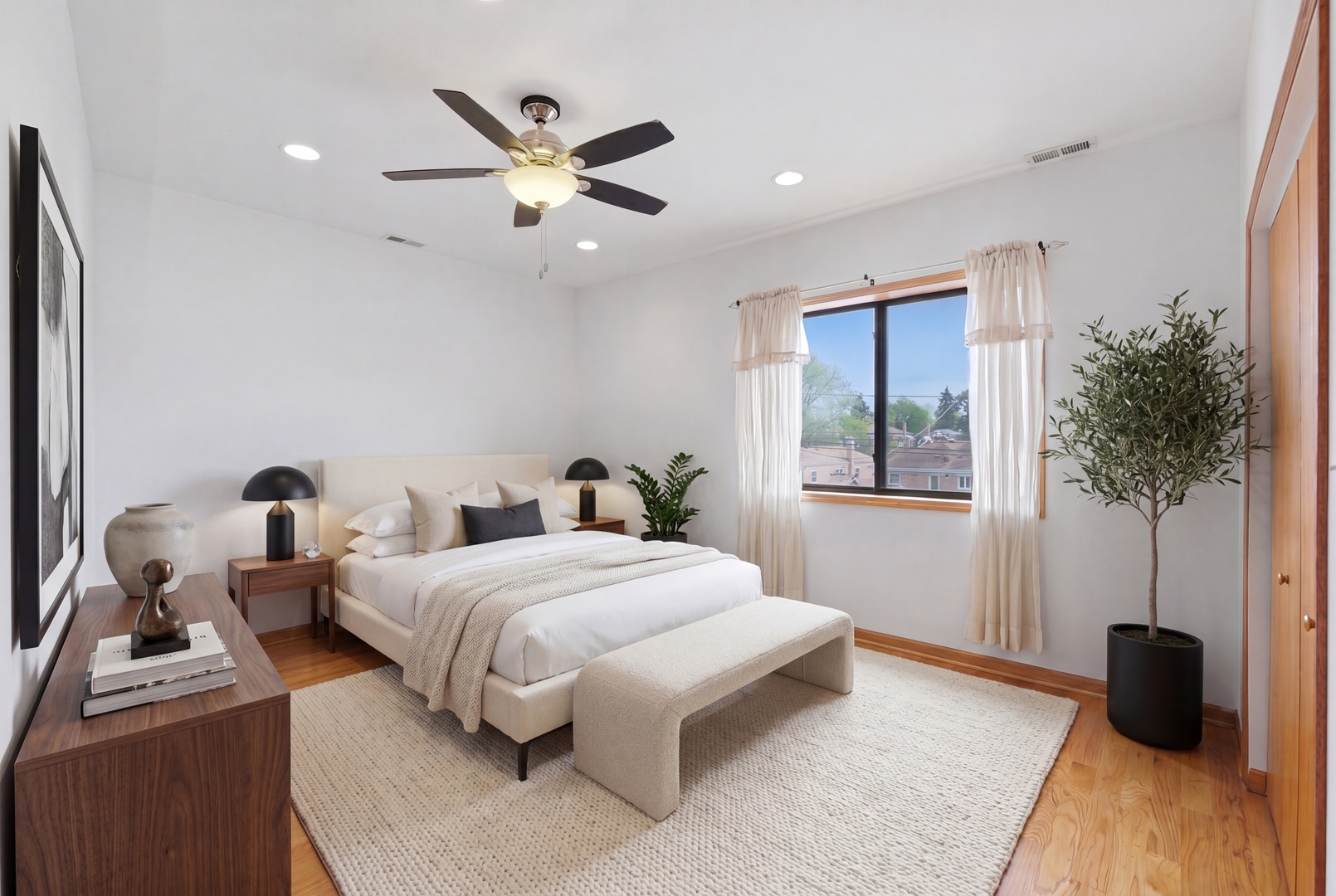 3917 West 60th Street Chicago, IL 60629 - Photo 11 of 34 a bedroom with a bed and a window